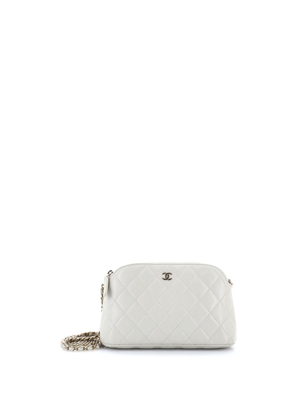 Chanel Cc Dome Zip Clutch With Chain #275629C39B